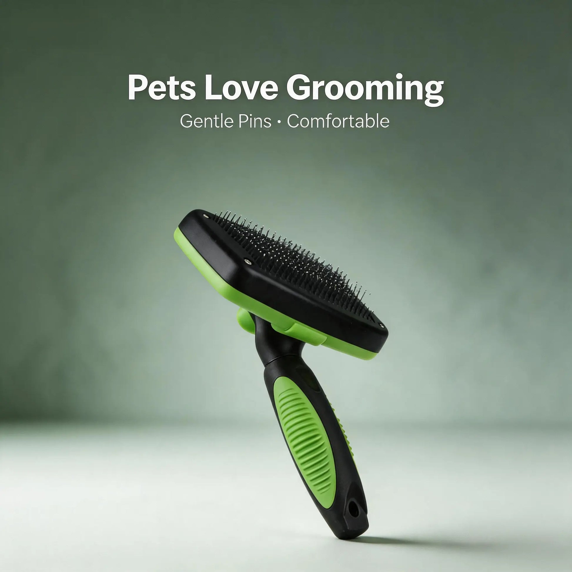 Self-Cleaning Pet Slicker Brush with One-Click Fur Release - Ergonomic De-Shedding Tool for Dogs and Cats with Detachable Grooming Combs