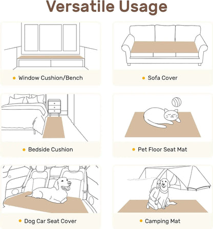 Inovaday Washable Non-Slip Sofa Cover for 3-Cushion Couches - Durable Pet-Friendly Protector and Bed Mat for Dogs