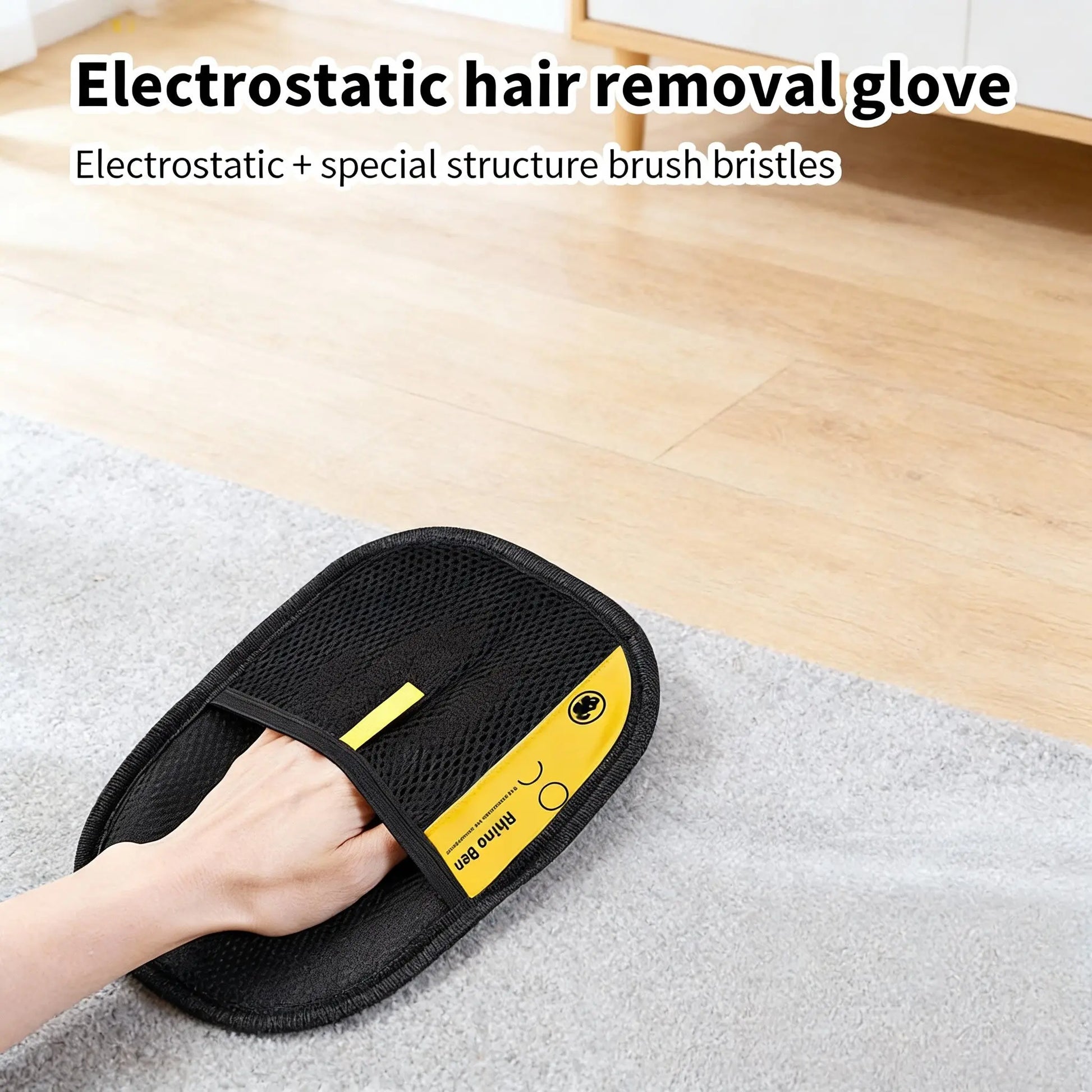 Enhanced Pet Hair Removal Gloves for Efficient Home Use, Precision Fit, and Rapid Hair Collection