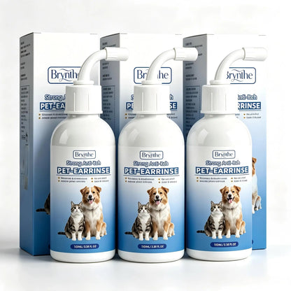 Gentle Pet Ear Cleanser | Odor-Free Solution for Dogs and Cats