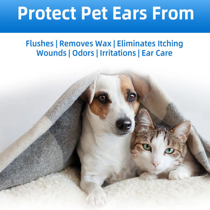 Gentle Pet Ear Cleanser | Odor-Free Solution for Dogs and Cats