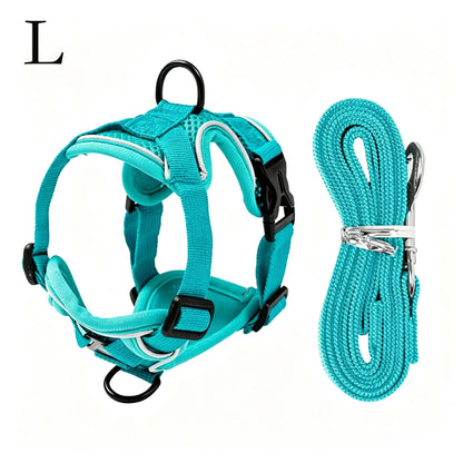 Escape-Proof Adjustable Cat Leash and Collar Set with Reflective Soft Mesh Vest and Summer Version for Comfortable, Breathable, and Moisture-Wicking Walking