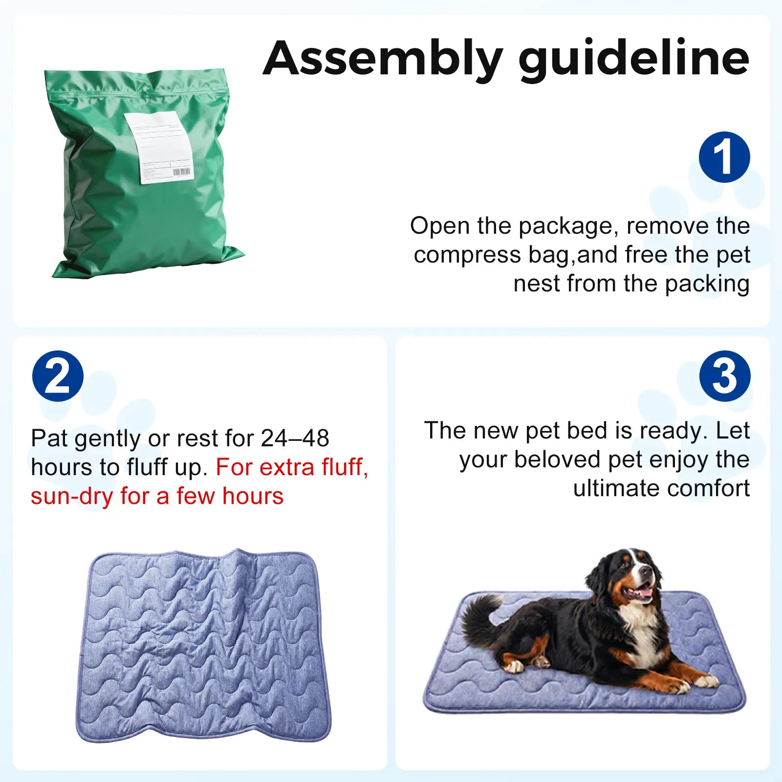 Large Dog Cooling Mat - Q-MAX > 0.45 Thick Durable and Washable Non-Slip Bed Mat for Summer Use, Gel-Free and Electric-Free Design, Fur-Friendly Crate Mat