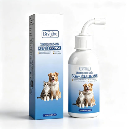 Gentle Pet Ear Cleanser | Odor-Free Solution for Dogs and Cats